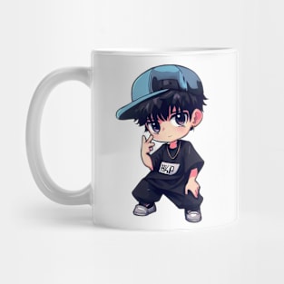 Hip hop style anime boys funny Mug